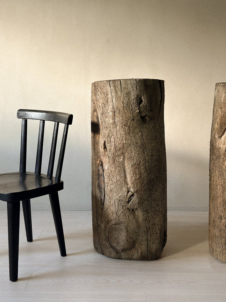 A Pair of Massive Wooden Pedestals, Norway c. 1800s - Image 11