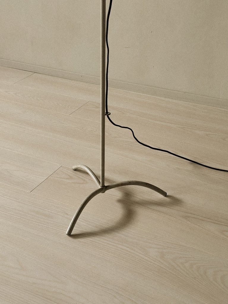 A Swedish Mid-Century Floor Lamp, Grey Lacquered, c. 1950s - Image 13